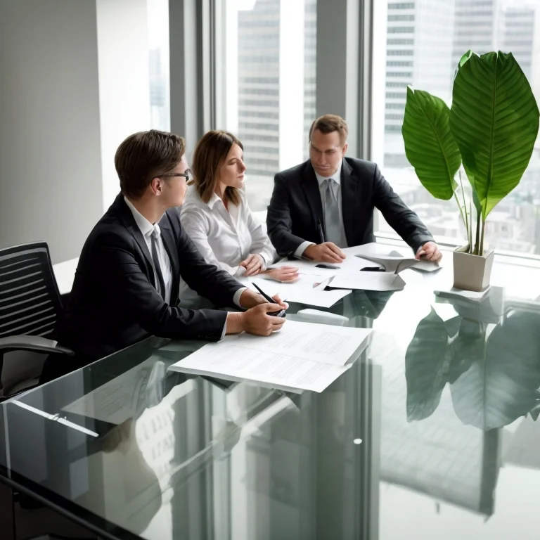 Gruppe von Führungskräften bei Achtsamkeitsübung